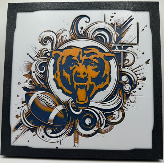 Chicago Bears HueForge Print