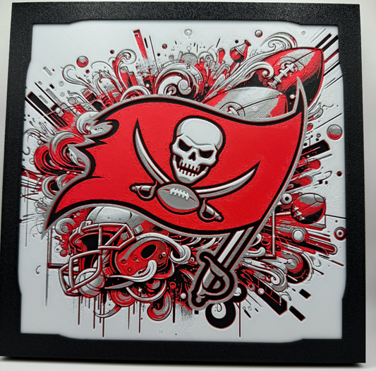 Tampa Bay Buccaneers HueForge Print
