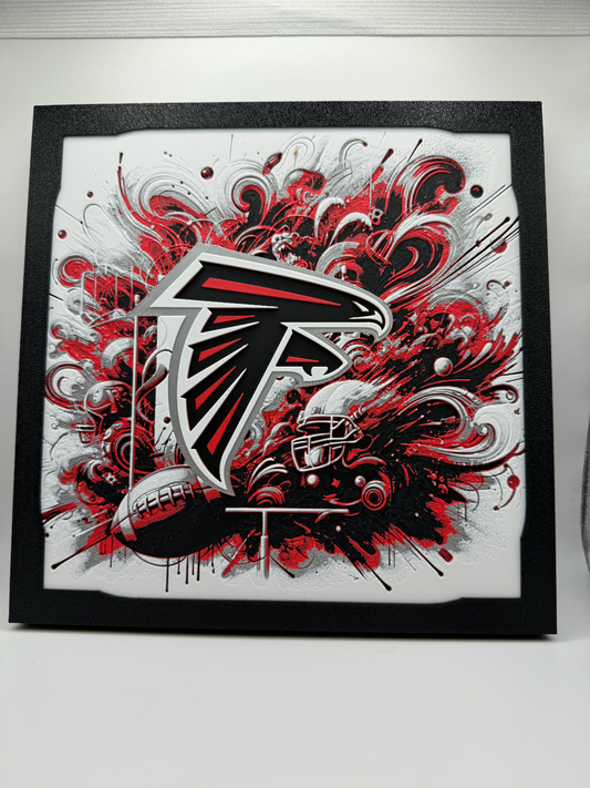 Atlanta Falcons HueForge Print