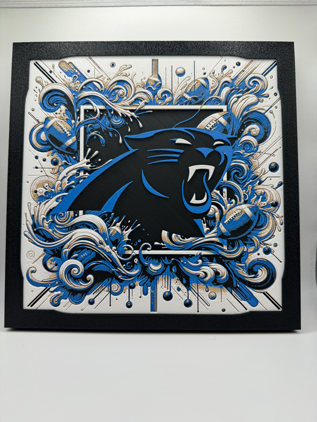 Carolina Panthers HueForge Print