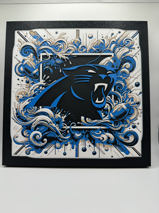 Carolina Panthers HueForge Print