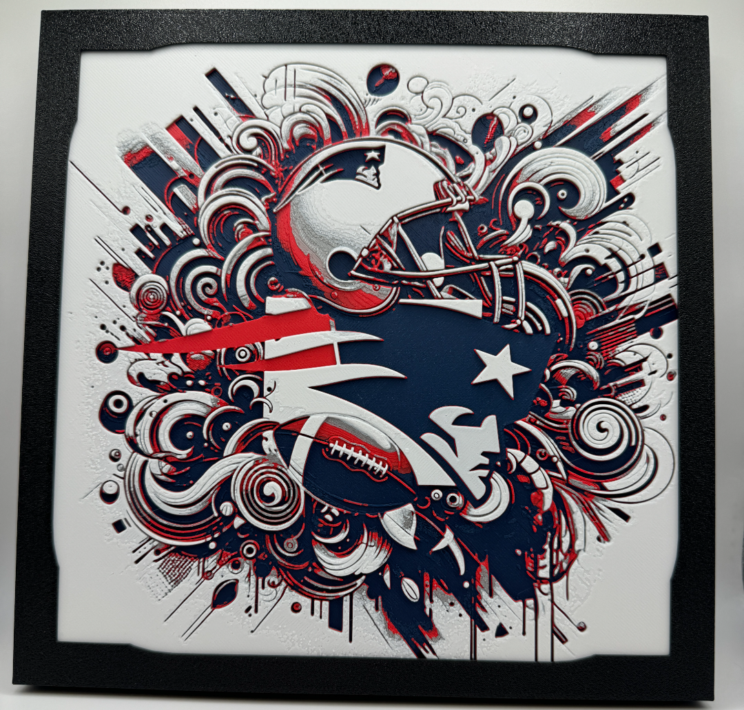 New England Patriots HueForge Print