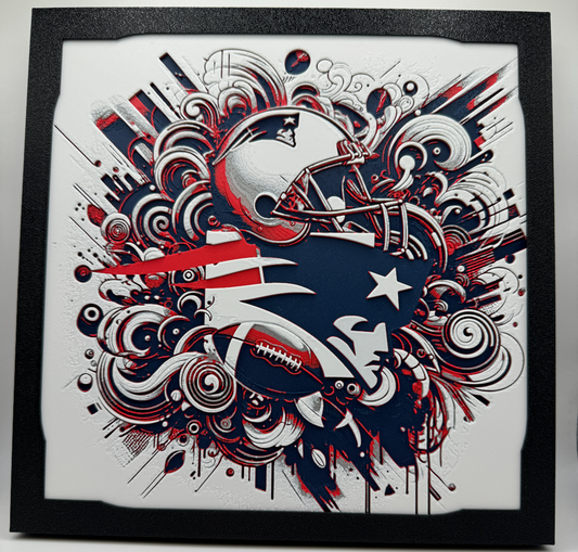 New England Patriots HueForge Print