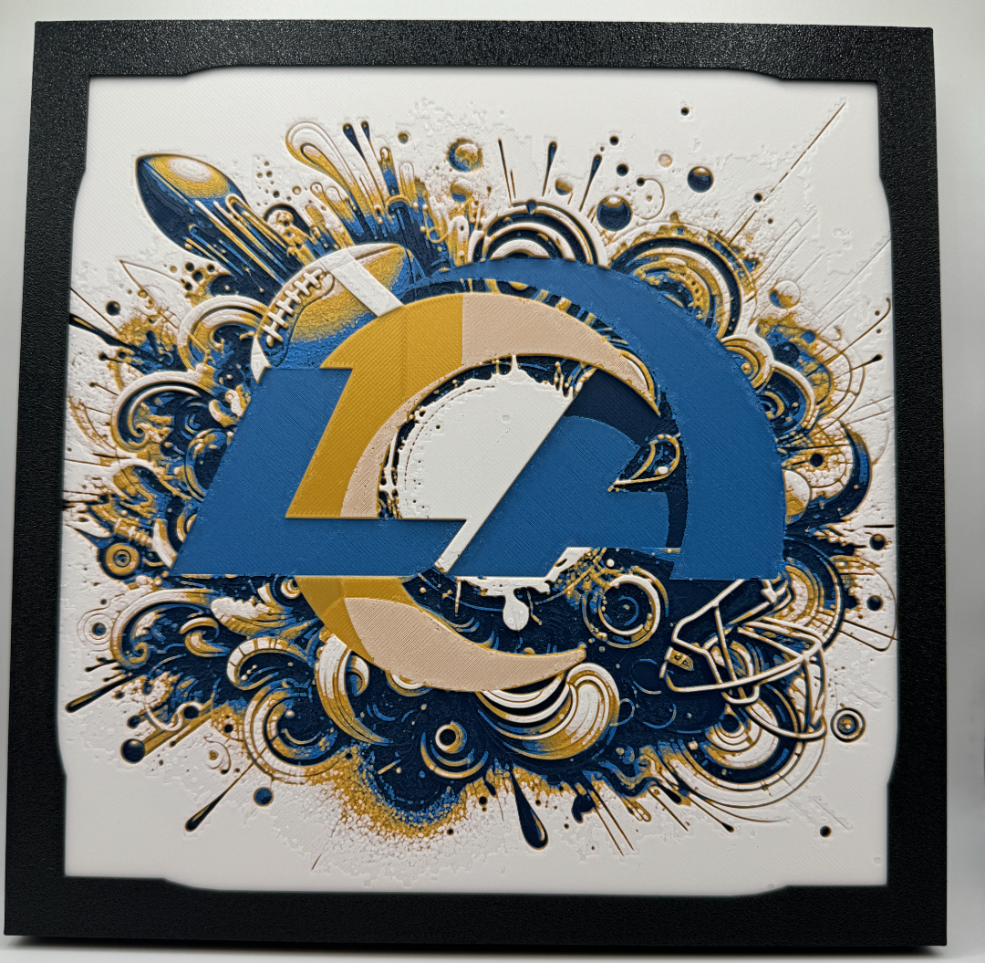 Los Angeles Rams HueForge Print